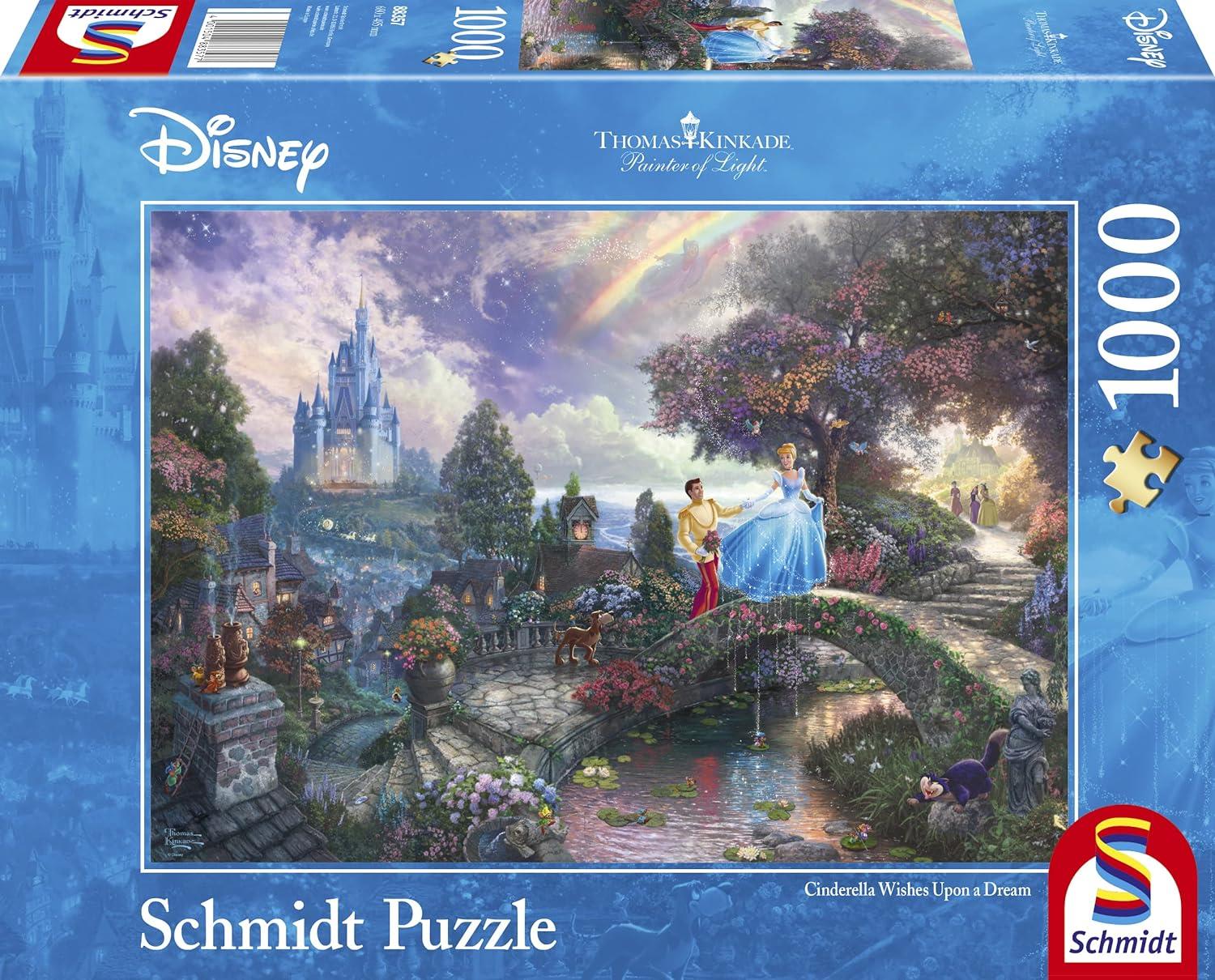 Schmidt - Thomas Kinkade - Cinderella Wishes Upon a Dream - 1000 Piece –  Jigsaw Puzzles Direct