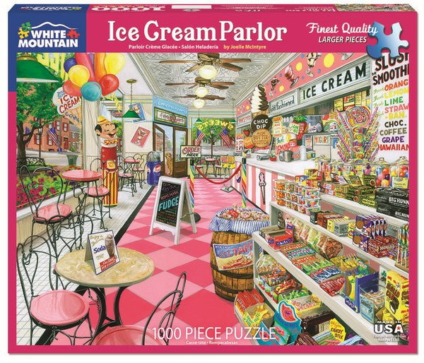 White Mountain - Ice Cream Parlor - 1000 Piece Jigsaw Puzzle