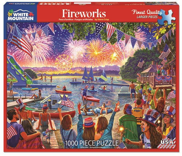 White Mountain - Fireworks - 1000 Piece Jigsaw Puzzle