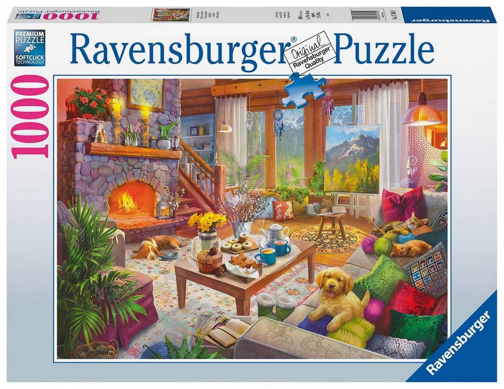 Ravensburger - Cosy Cabin - 1000 Piece Jigsaw Puzzle