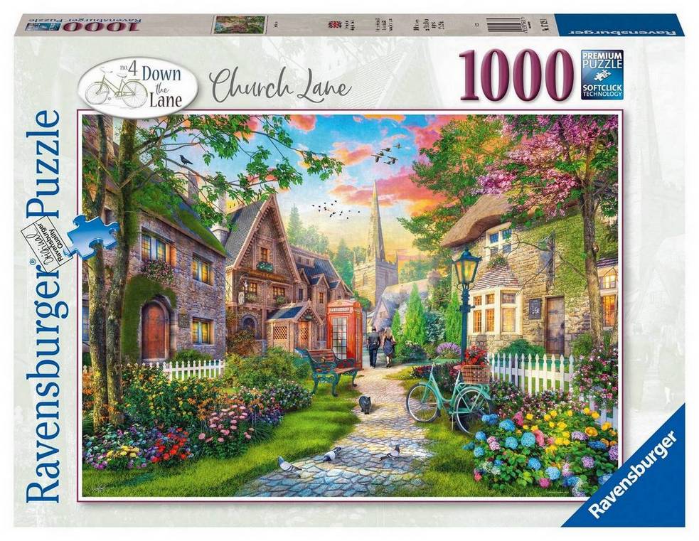 Ravensburger - Down the Lane No 4 Church Lane - 1000 Piece Jigsaw Puzzle