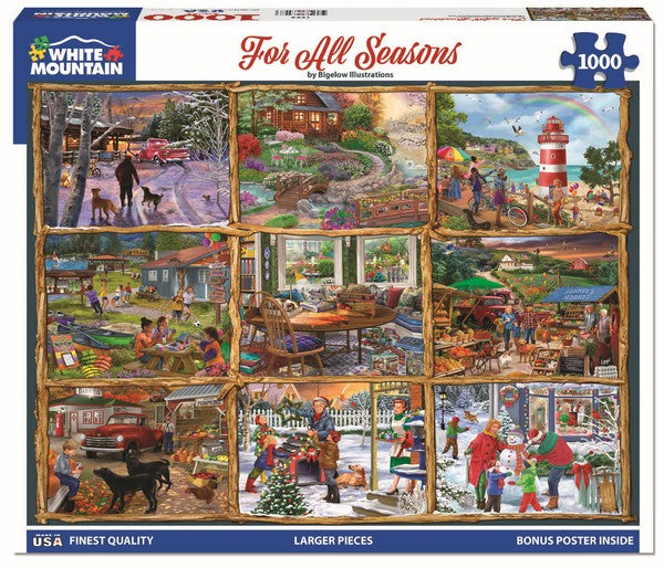 White Mountain - For All Seasons - 1000 Piece Jigsaw Puzzle