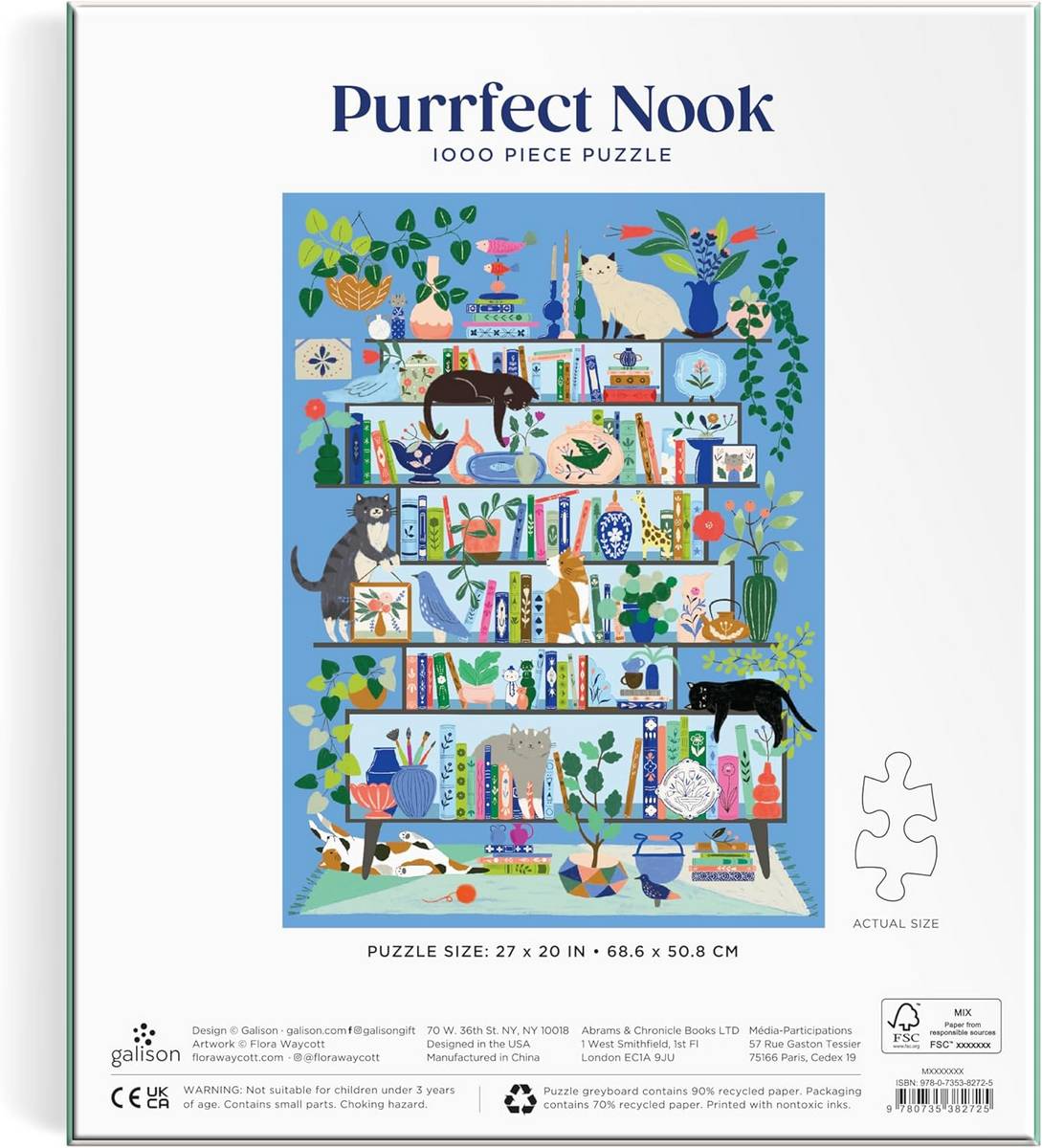 Galison - Purrfect Nook - 1000 Piece Jigsaw Puzzle