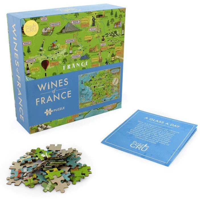 Puzzle Cru - Wines Of France - 1000 Piece Jigsaw Puzzle