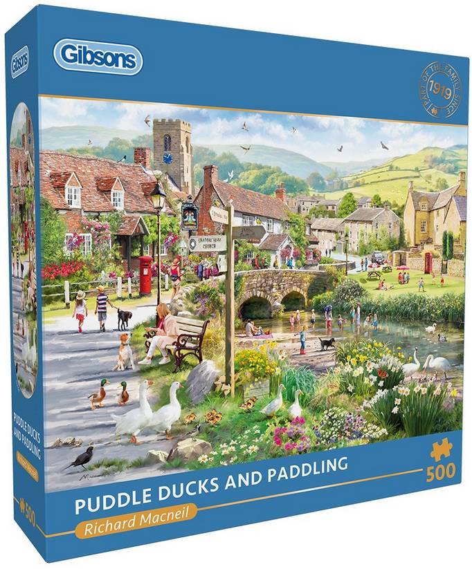 Gibsons - Puddle Ducks & Paddling - 500 Piece Jigsaw Puzzle