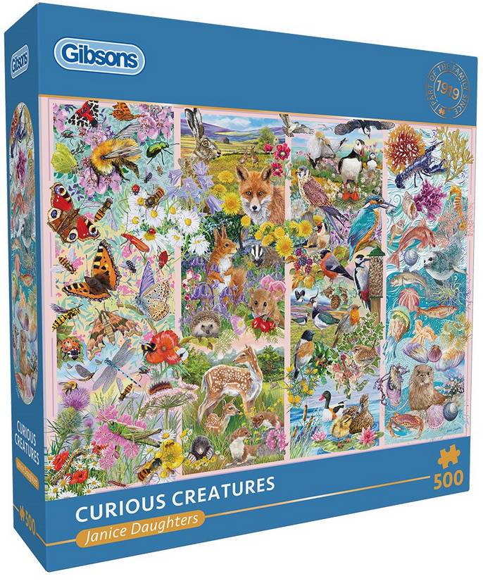 Gibsons - Curious Creatures - 500 Piece Jigsaw Puzzle