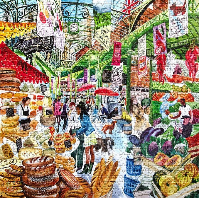 Eeboo - London Market - 1000 Piece Jigsaw Puzzle