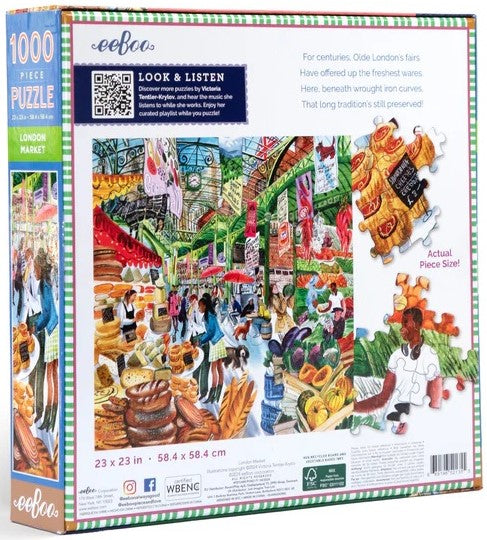 Eeboo - London Market - 1000 Piece Jigsaw Puzzle