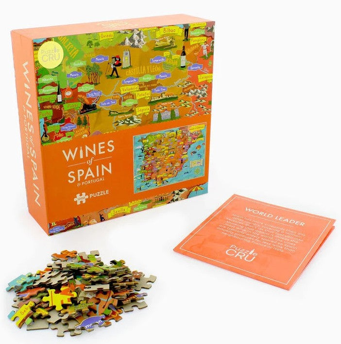 Puzzle Cru - Wines Of Spain & Portugal - 1000 Piece Jigsaw Puzzle