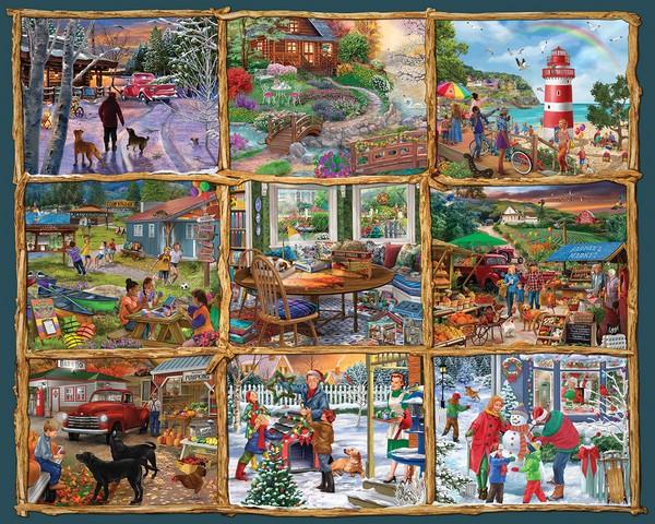 BRAND NEW SEALED White Mountain Puzzles online Vermont - 1000 Piece Jigsaw Puzzle