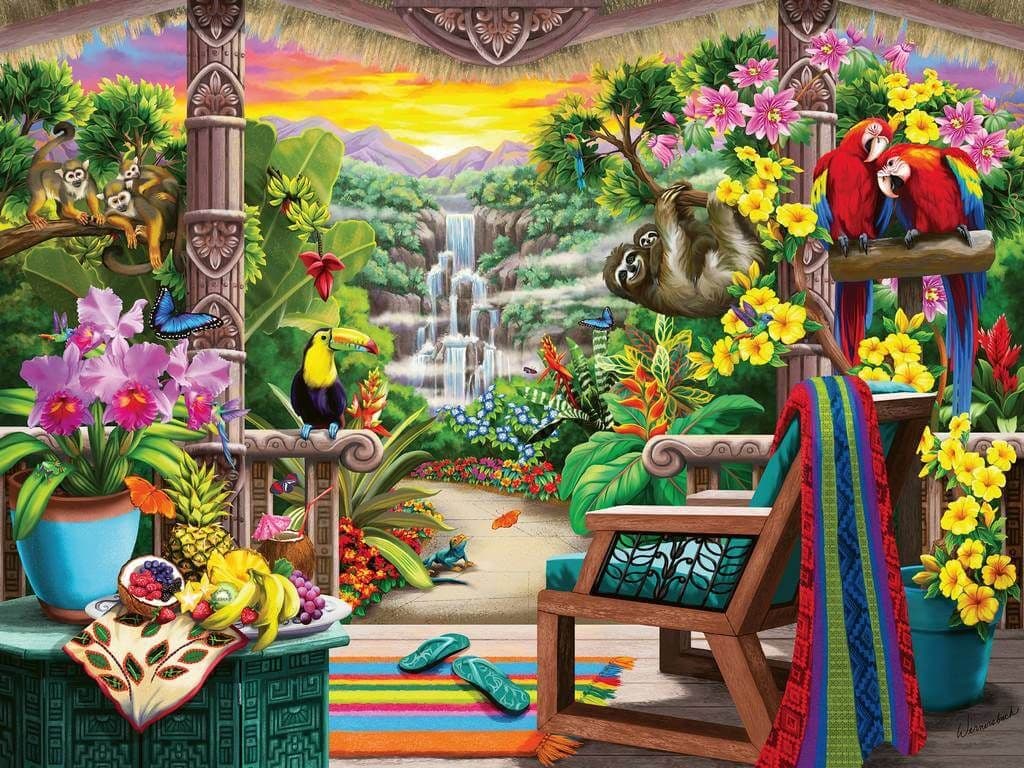 Ravensburger - Tropical Retreat - 750XL Piece Jigsaw Puzzle