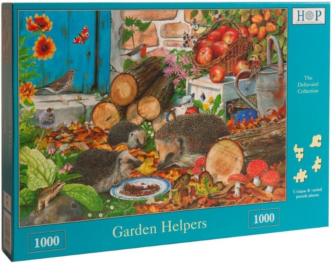 House of Puzzles - Garden Helpers - 1000 Piece Jigsaw Puzzle