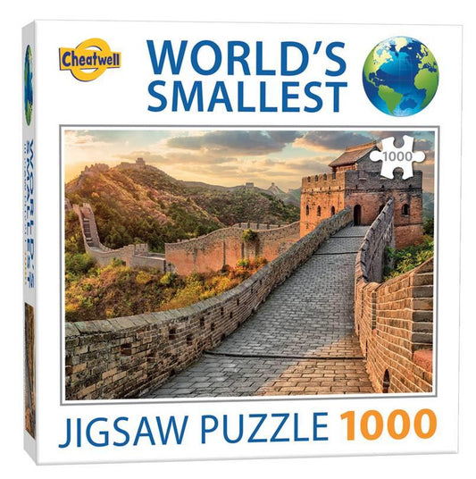 Cheatwell Games - World's Smallest Great Wall of China - 1000 Piece Jigsaw Puzzle