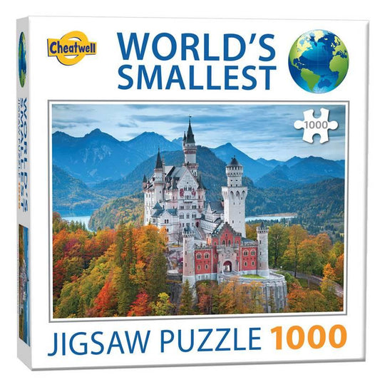 Cheatwell Games - World's Smallest Neuschwanstein - 1000 Piece Jigsaw Puzzle