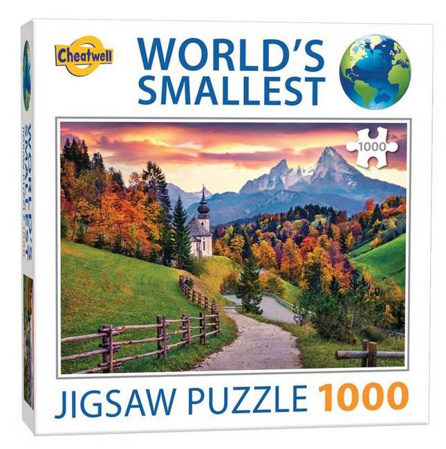 Cheatwell Games - World's Smallest Bavarian Alps - 1000 Piece Jigsaw Puzzle