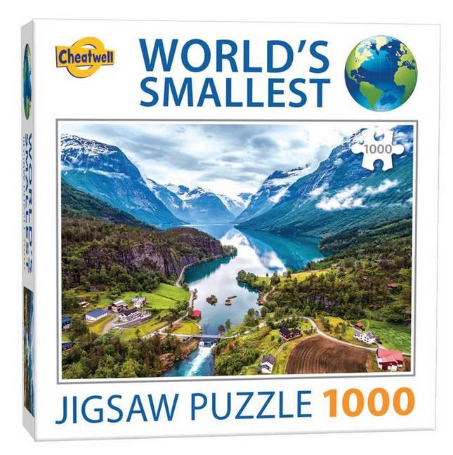 Cheatwell Games - World's Smallest Fjords - 1000 Piece Jigsaw Puzzle