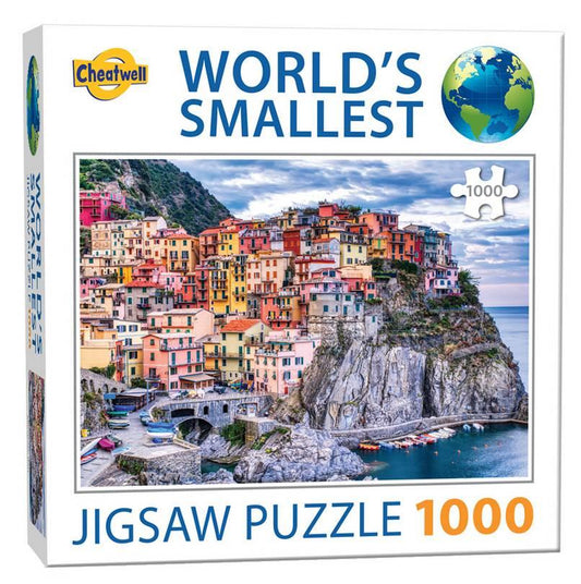 Cheatwell Games - World's Smallest Manarola - 1000 Piece Jigsaw Puzzle