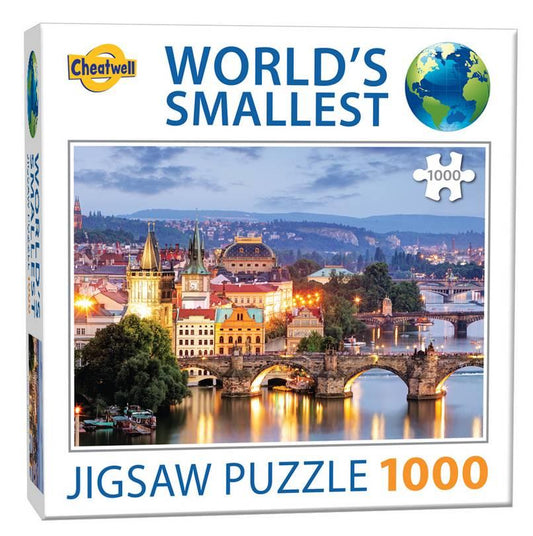 Cheatwell Games - World's Smallest Prague Bridges - 1000 Piece Jigsaw Puzzle