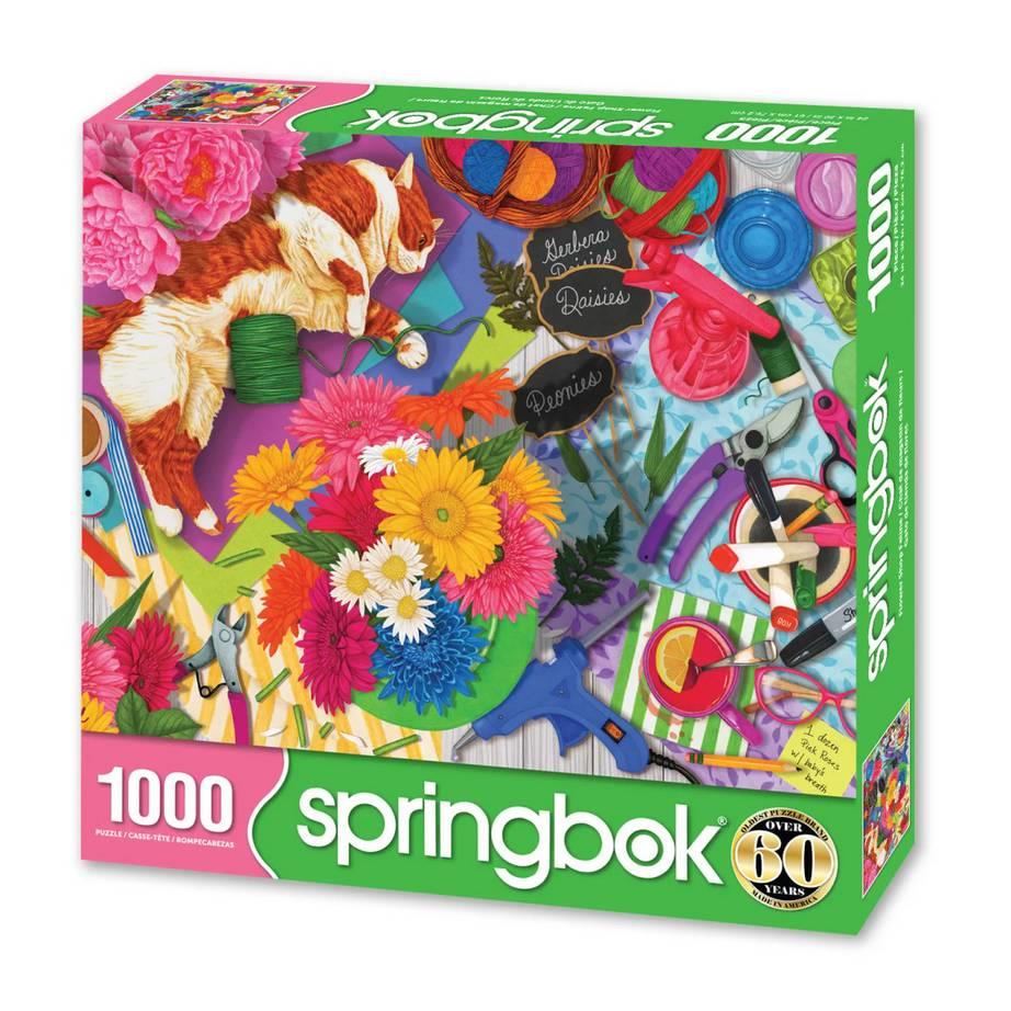 Springbok - Flower Shop Feline - 1000 Piece Jigsaw Puzzle