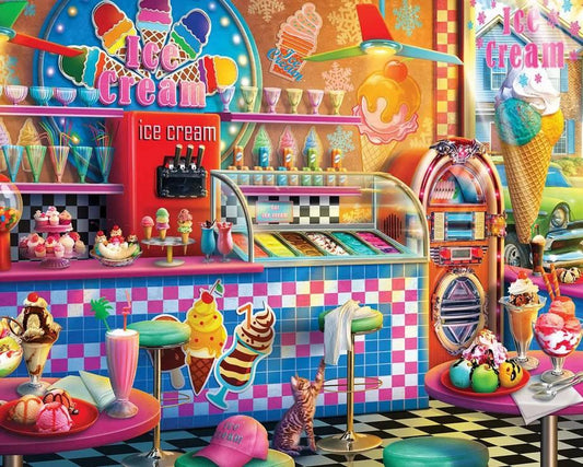 Springbok - Ice Cream Shop - 1000 Piece Jigsaw Puzzle