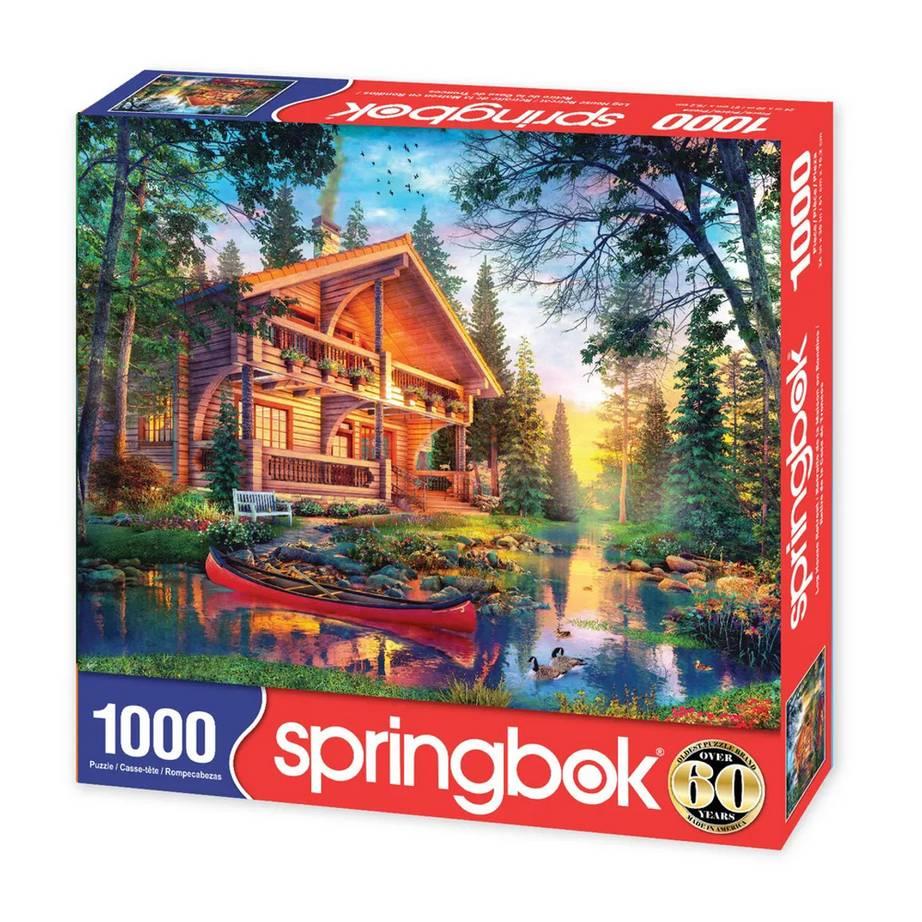 Springbok - Log House Retreat - 1000 Piece Jigsaw Puzzle