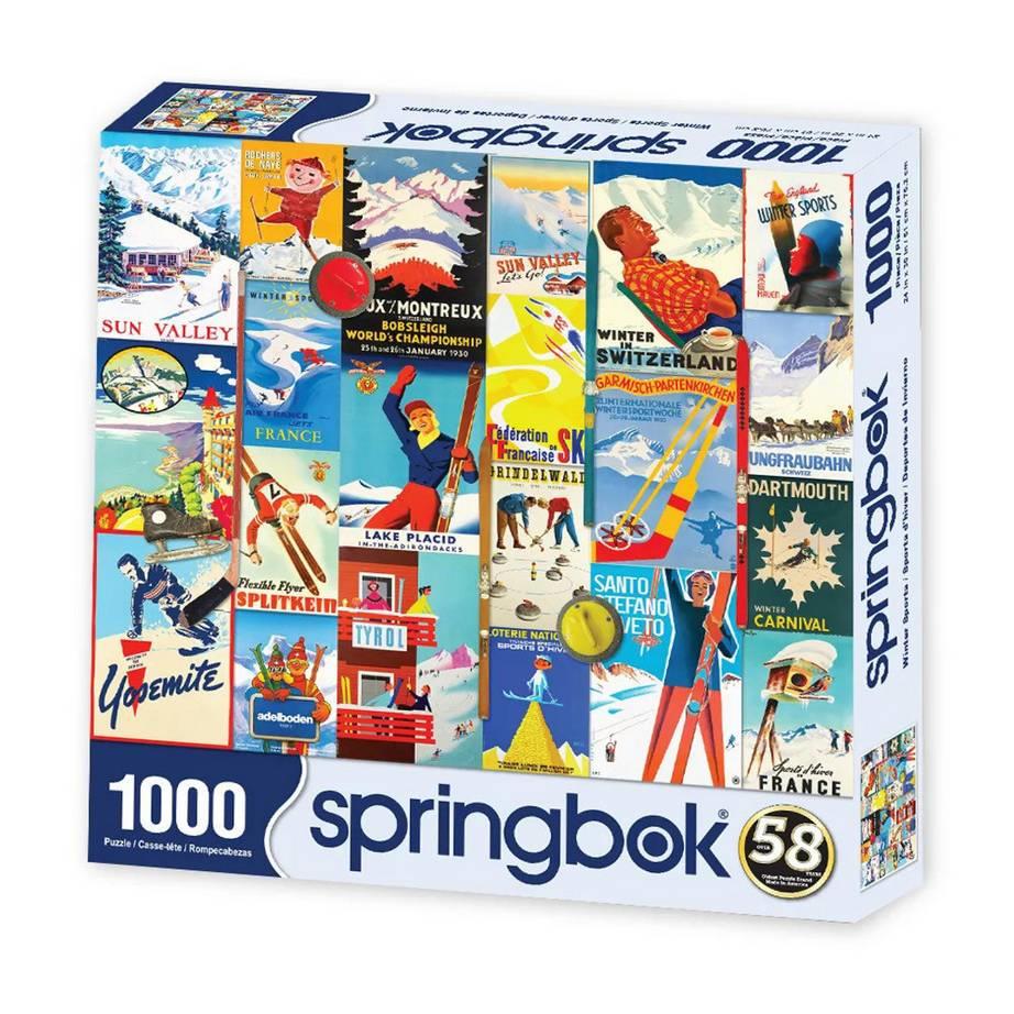 Springbok - Winter Sports - 1000 Piece Jigsaw Puzzle