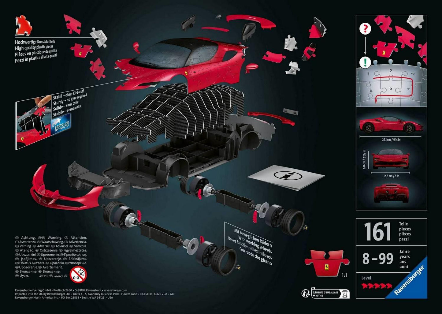 Ravensburger - Ferrari Stradale - 108 3D Piece Jigsaw Puzzle