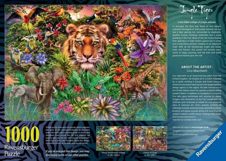 Ravensburger - Jungle Tiger - 1000 Piece Jigsaw Puzzle