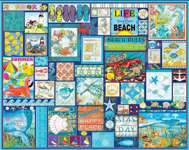 White Mountain - Seas the Day - 1000 Piece Jigsaw Puzzle