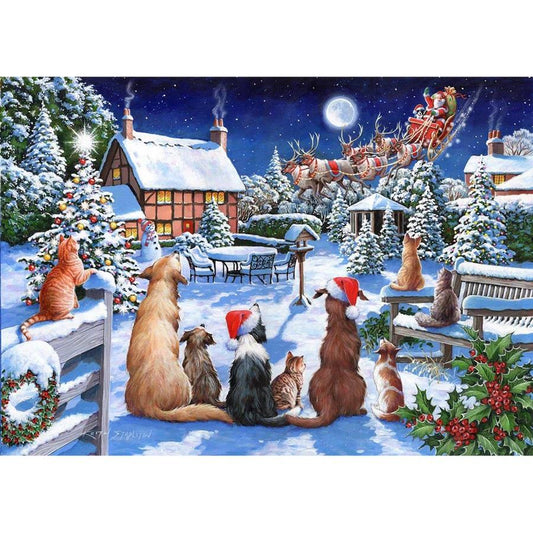 House of Puzzles - Santa Paws No 19 - 1000 Piece Jigsaw Puzzle