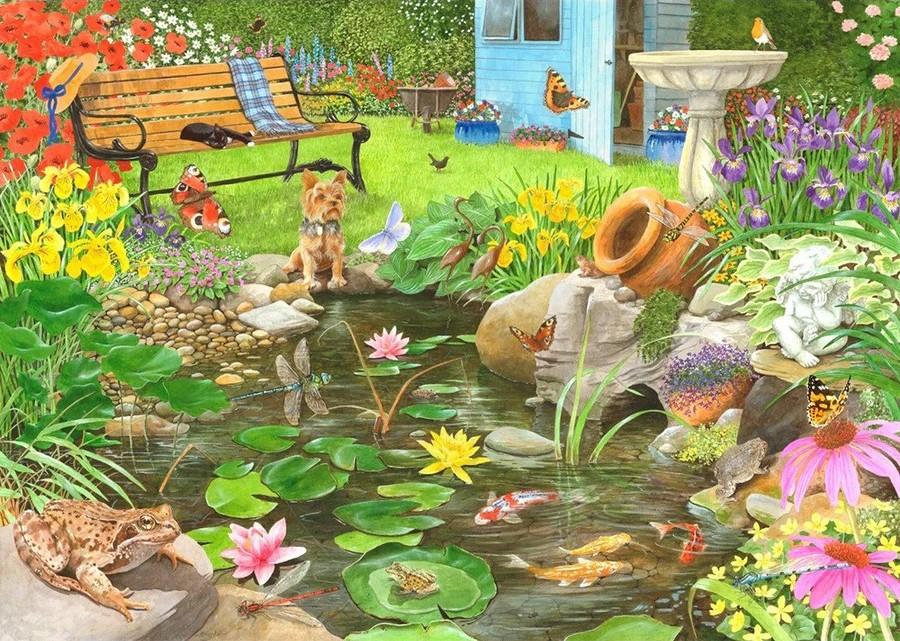 House of Puzzles - Lily Pond - 1000 Piece Jigsaw Puzzle