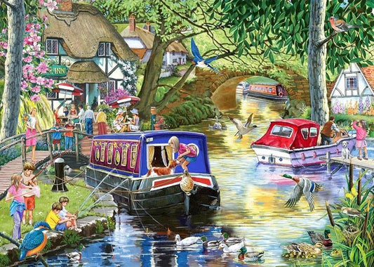 House of Puzzles - Summer on the River - 1000 Piece Jigsaw Puzzle