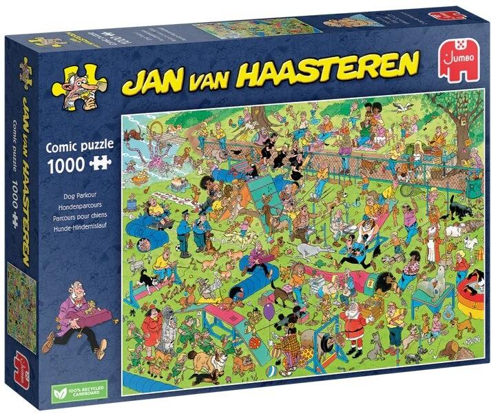 Jan Van Haasteren - Dog Parkour - 1000 Piece Jigsaw Puzzle