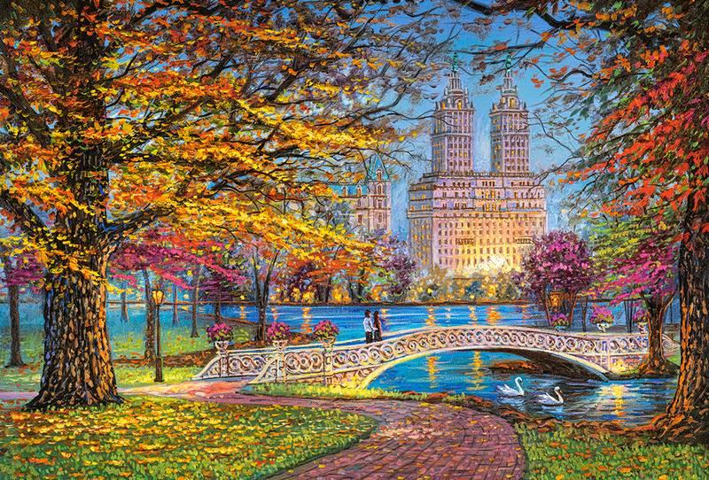 Castorland - Autumn Stroll Central Park - 1500 Piece Jigsaw Puzzle