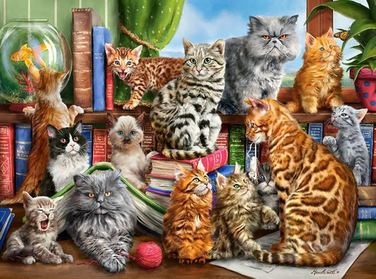 Castorland - House of Cats - 2000 Piece Jigsaw Puzzle