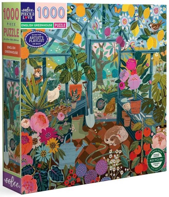 Eeboo - English Greenhouse - 1000 Piece Jigsaw Puzzle