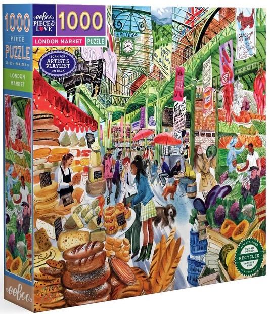 Eeboo - London Market - 1000 Piece Jigsaw Puzzle