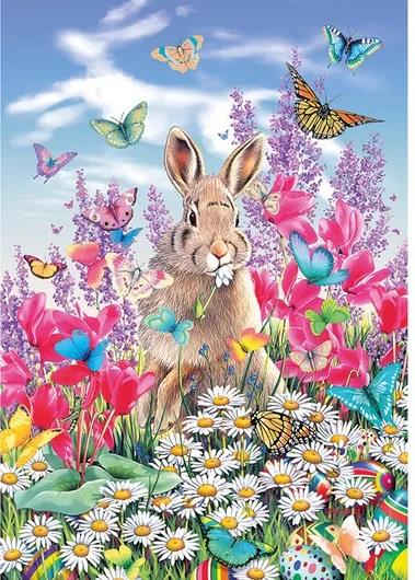 Wentworth - Garden Bunny - 250 Piece Wooden Jigsaw Puzzle