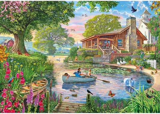 Wentworth - Summer at the Lake - 40 Piece Wooden Jigsaw Puzzle