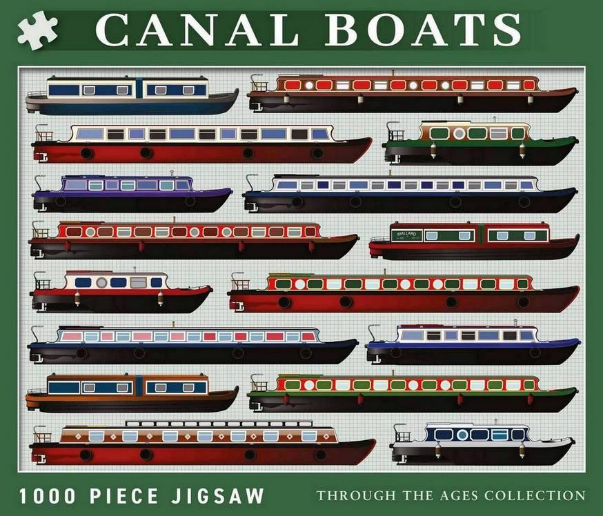 Coach House Partners - Canal Boats - 1000 Piece Jigsaw Puzzle