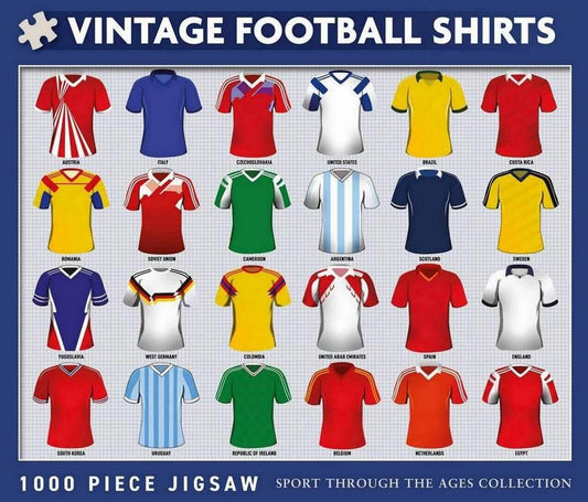 Coach House Partners - Vintage Football Shirts - 1000 Piece Jigsaw Puzzle