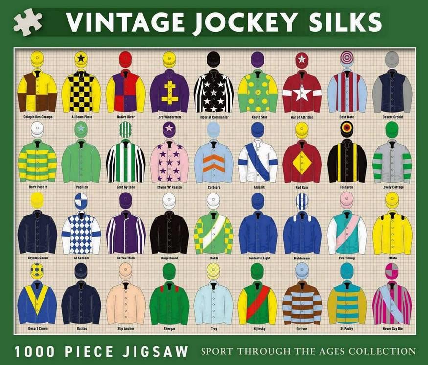 Coach House Partners - Vintage Jockey Silks - 1000 Piece Jigsaw Puzzle