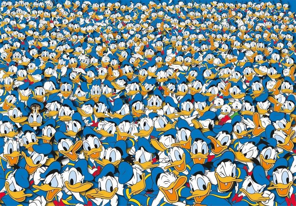 Clementoni - Impossible Donald Duck- 1000 Piece Jigsaw Puzzle