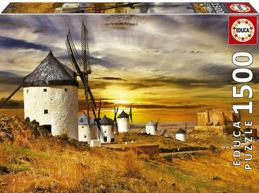 Educa - Wind Mills Consuegra - 1500 Piece Jigsaw Puzzle