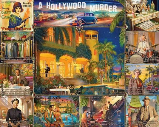 White Mountain - Hollywood Murder - Mystery Puzzle - 1000 Piece Jigsaw Puzzle