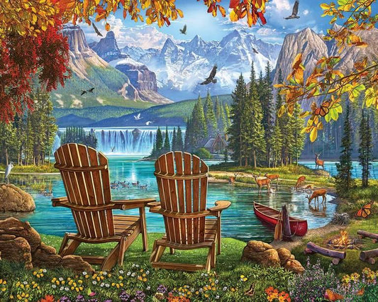 White Mountain - Mountain Paradise - 1000 Piece Jigsaw Puzzle