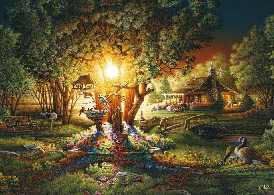 Schmidt - Terry Redlin - Magnificent Spring Glow - 1000 Piece Jigsaw Puzzle