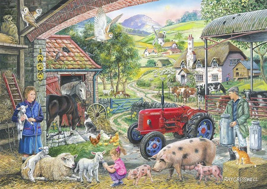 House of Puzzles - On The Farm No 2 - Find the Difference - 1000 Piece Jigsaw Puzzle