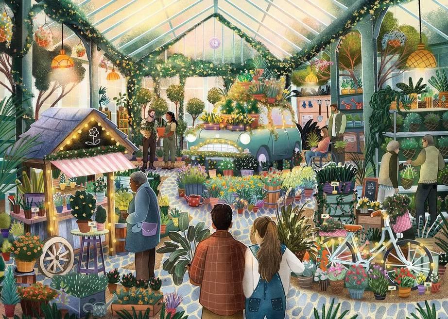 Falcon de Luxe - The Garden Centre - 1000 Piece Jigsaw Puzzle