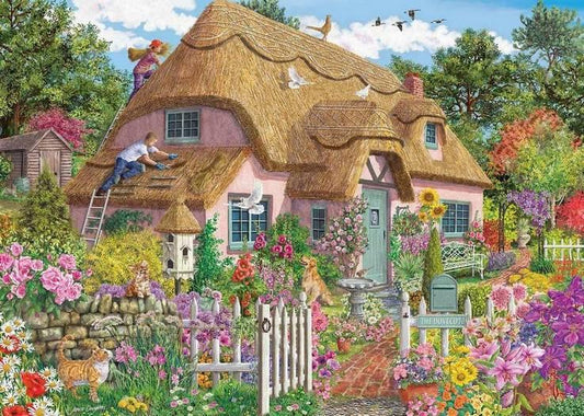 Falcon de Luxe - Thatched Cottage - 1000 Piece Jigsaw Puzzle